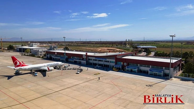 Mart Ayında Malatya Havalimanı'nda 46.709 Yolcuya Hizmet Verildi