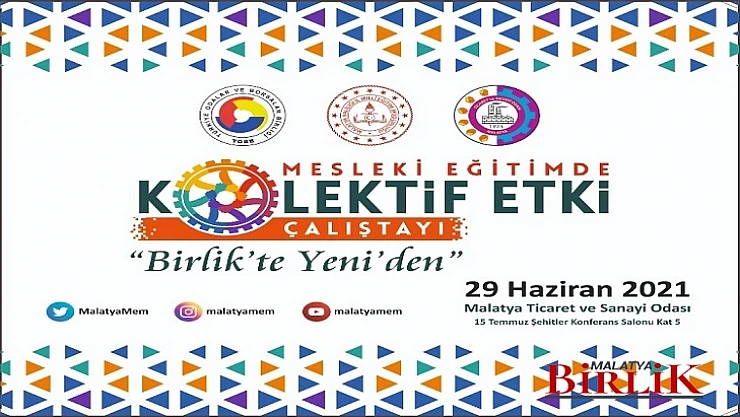 Mesleki Eğitimde Kolektif Etki Çalıştayı Düzenlenecek
