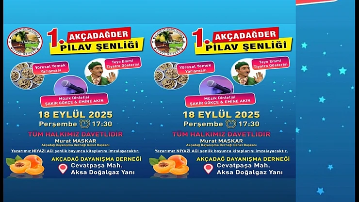 Pilav Festivalinde Tiyatrocular Sahne Alacak