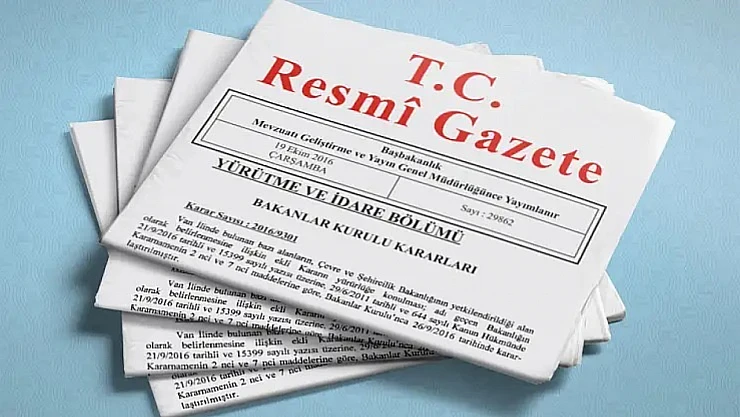 Resmi Gazete'de Bugün 25 Mayıs 2025