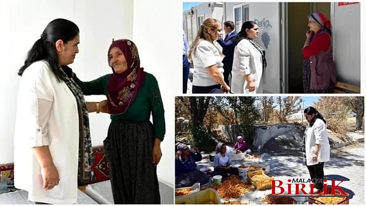 Selda Yavuz'dan Akçadağ'da Depremzede Ailelere Ziyaret