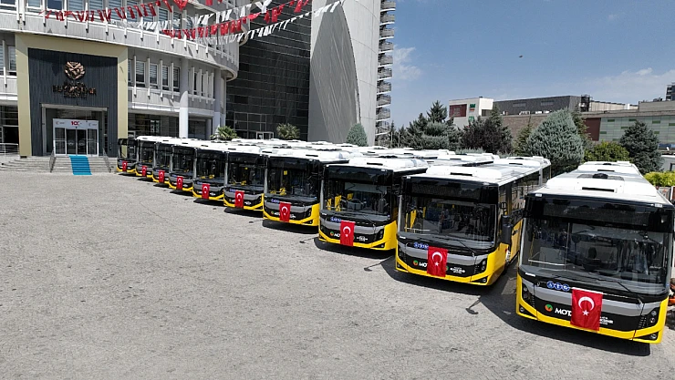 Toplu Taşımada Yoğunluğu Azaltacak 10 Körüklü Otobüs Alındı