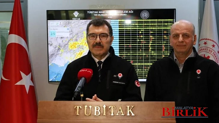 TÜBİTAK Başkanından Korkutan Malatya Açıklaması