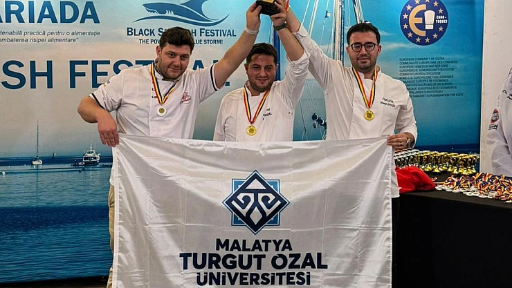 Turgut Özal Üniversitesi Ekibi Gastronomi Yarışmasında Klasman Birincisi