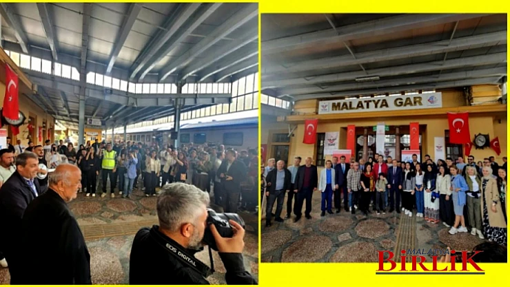 Turizm Treni Malatya'da Yöresel Canlı Müzikle Karşılandı