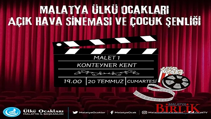 Ülkü Ocakları, Depremzedeler İçin 'Açık Hava Sineması ve Çocuk Şenliği' Projesini Başlattı