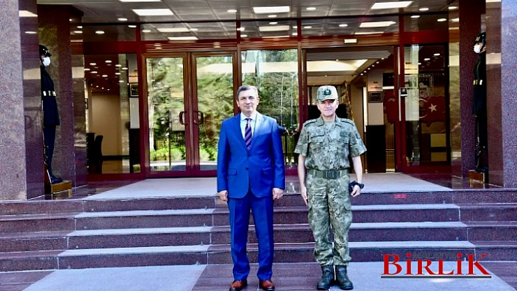 Vali Şahin, Garnizon Komutanlığına İade-i Ziyarette Bulundu.