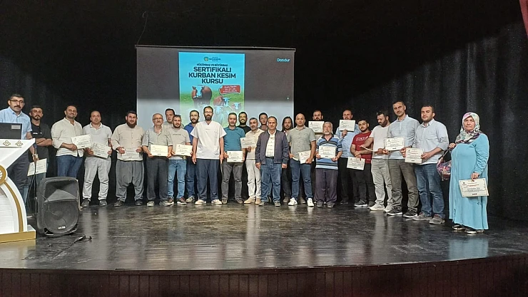 Varandaşlara Sertifikalı Kurban Kesim Elemanı Eğitimi Verildi