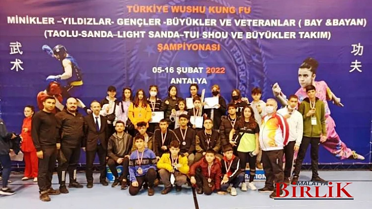 Wushu Kungfu Şampiyonasında Malatya Rüzgarı Esti