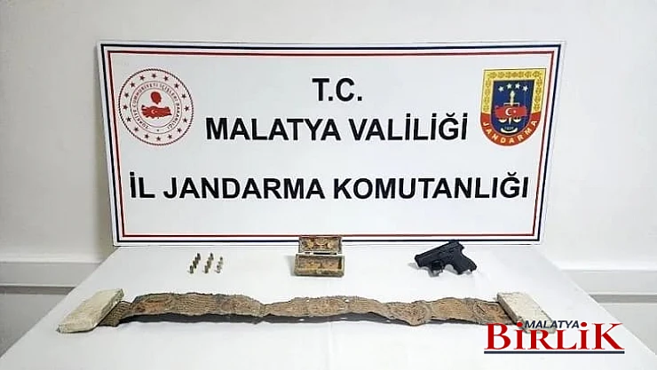 Yazıhan'da Jandarma'dan Tarihi Eser Operasyonu