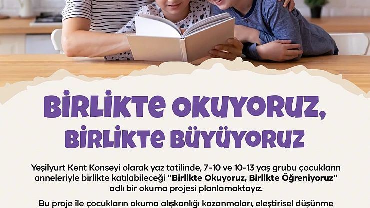 Yeşilyurt Kent Konseyi'nden 'Anne-Çocuk Okuma Grupları' Projesi
