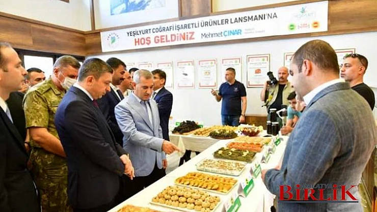 Yeşilyurt'un Coğrafi İşaret Tescil Belgeli Yöresel Ürünlerinin Tanıtım Toplantısı Yapıldı