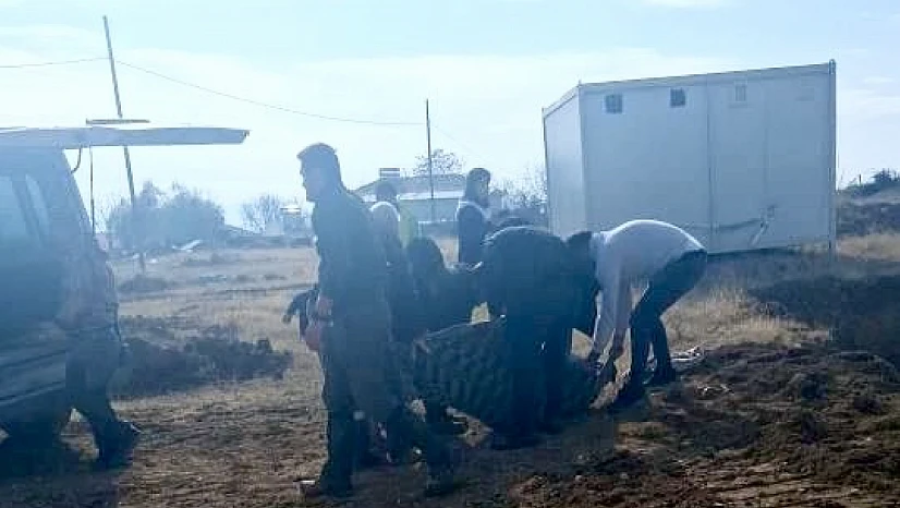 Ağılbaşı Mahallesi'nde Vinç Kazası: 1 İşçi Yaralandı