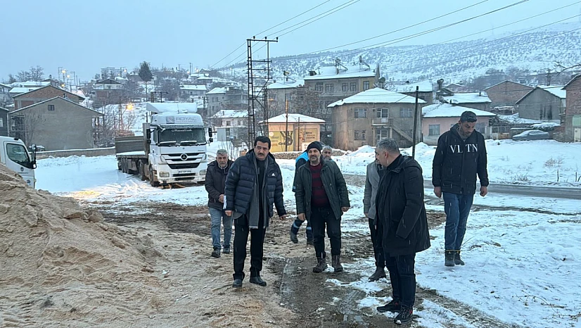 Başkan Taşkın'dan Karla Mücadeleye Yakın Takip