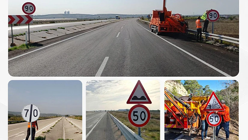 Karayollarında İşaretleme Çalışmaları Tamamlandı