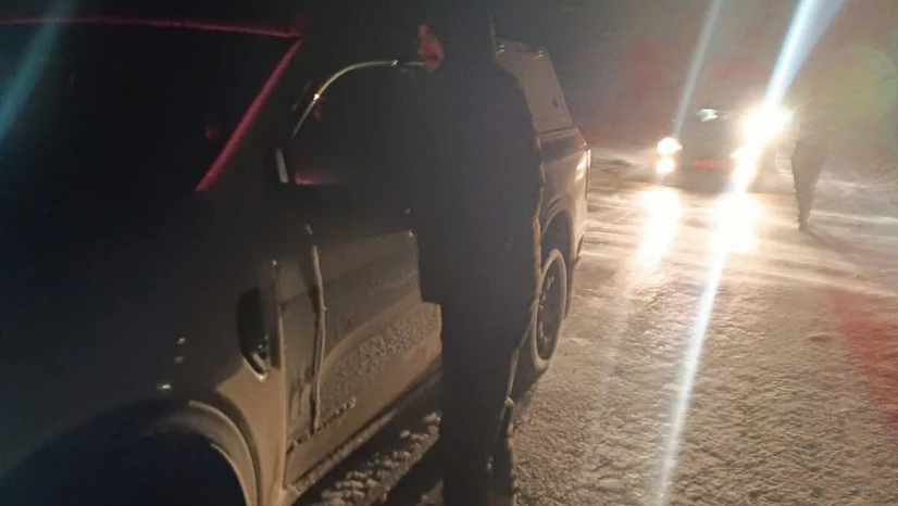 Kurucaova Mevkiinde Tipi Etkili Oldu, Yol Trafiğe Kapatıldı