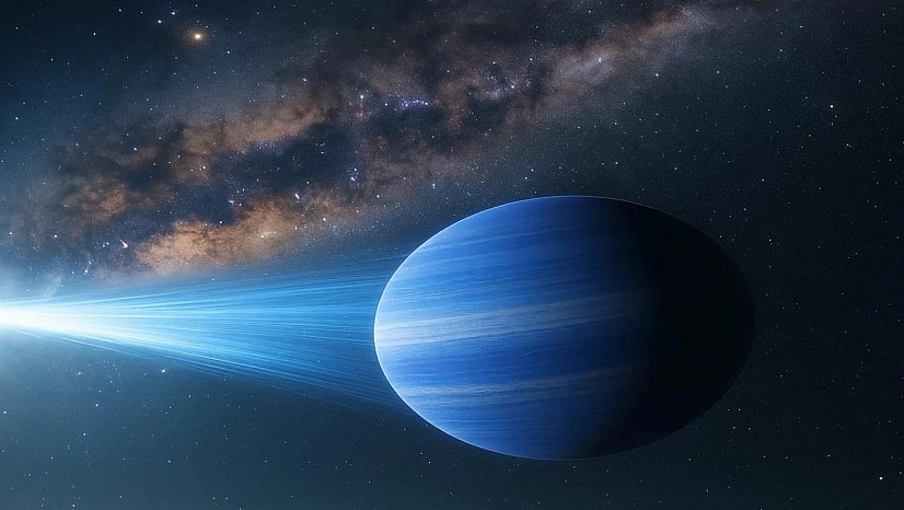 Satürn kütlesinde serseri gezegen galaksiye savruldu