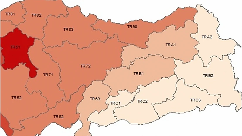 TÜİK, Türkiye'nin gelir haritasını paylaştı