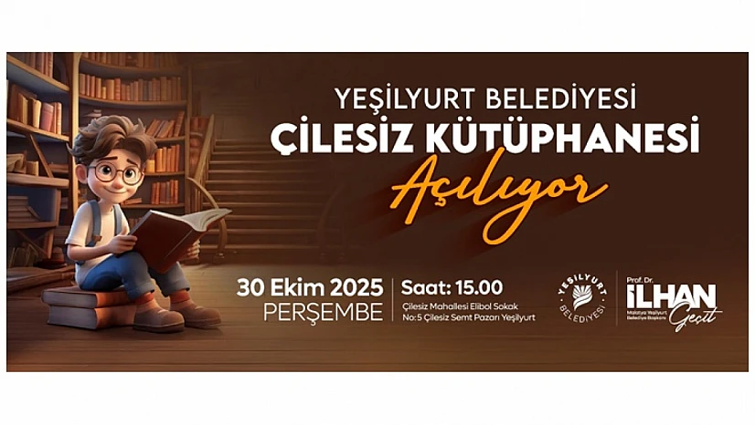 Yeşilyurt'un Yeni Kültür Adresi: Çilesiz Kütüphanesi Kapılarını Açıyor