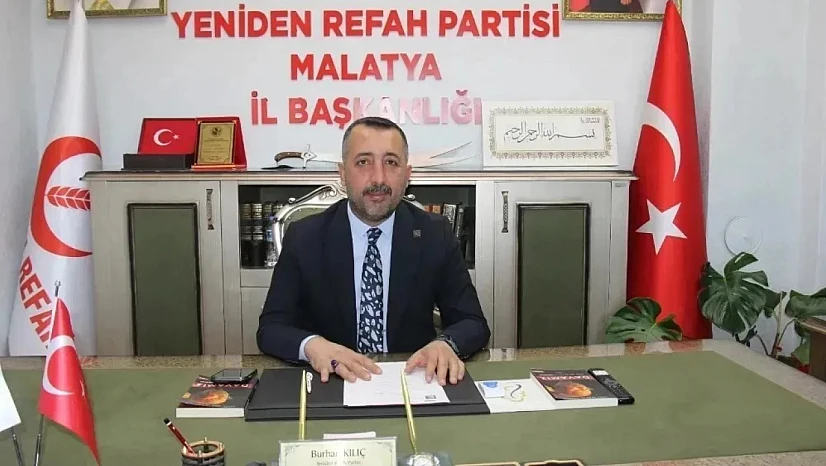 YRP Malatya İl Başkanı Kılıç'tan Regaip Kandili Çağrısı: Müslümanlar Birlik İçinde Olmalı