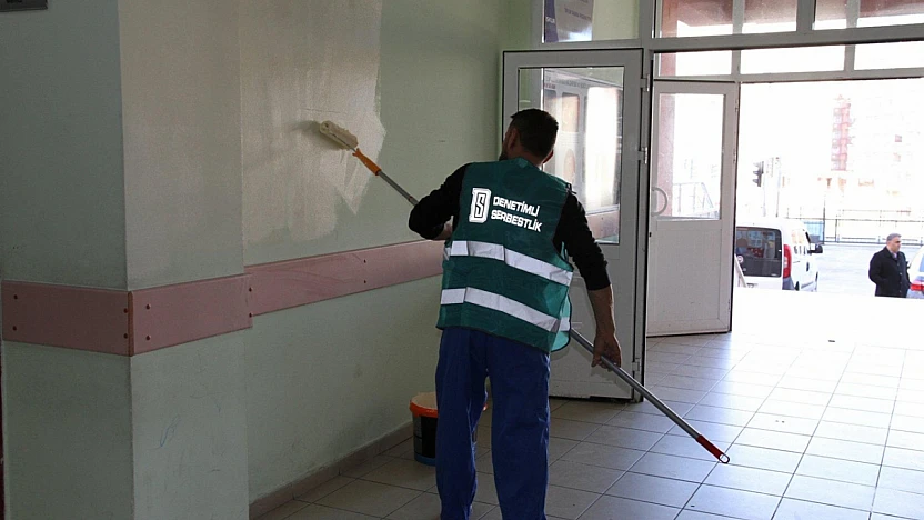1534 Okulda Boya, Temizlik ve Onarım Çalışmaları Tamamlandı