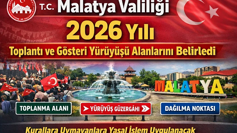 2026'da Malatya'da Mitingler Bu Alanlarda Yapılacak