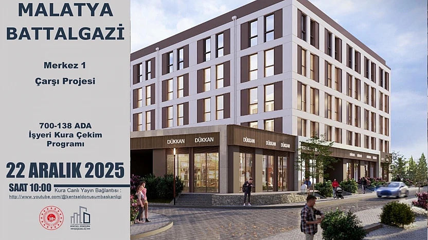 Battalgazi'de İş Yeri ve Konutlar İçin Kura Çekimi Yapılacak