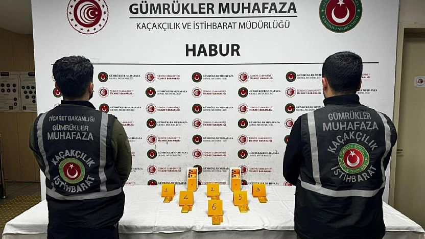 Habur'da 297 Milyon Liralık Altın Kaçakçılığı Önlenmiş Oldu