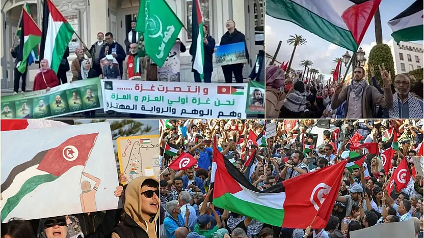 'Mağrip Direniş Konvoyu' Gazze'ye Doğru Yola Çıktı