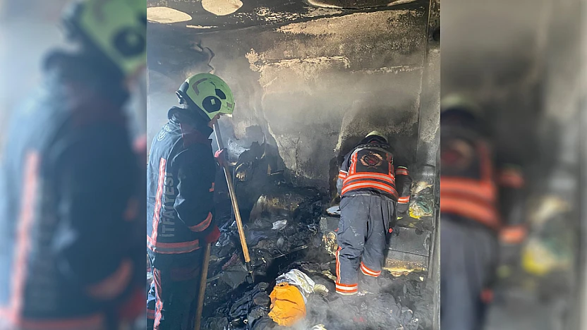Malatya'da çıkan yangında ev küle döndü
