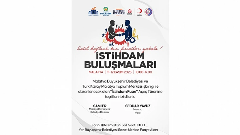 Malatyalılar İçin İş Fırsatı: İstihdam Buluşmaları 11 Kasım'da
