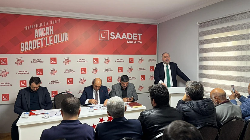 Saadet Partisi Malatya İl Başkanlığı Kasım Ayı İl Divan Toplantısı Coşkuyla Gerçekleştirildi
