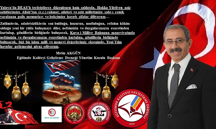 Başkan AKGÜN 'İdrak edeceğimiz Yeni Yıl, 'Kültürel Kodlarımıza' uygun, yeni bir başlangıç yapmak için, büyük bir fırsattır.'