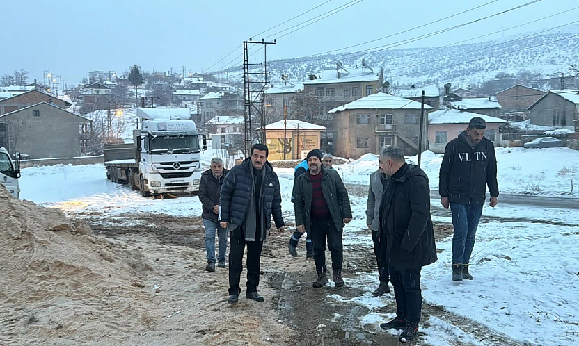 Başkan Taşkın'dan Karla Mücadeleye Yakın Takip