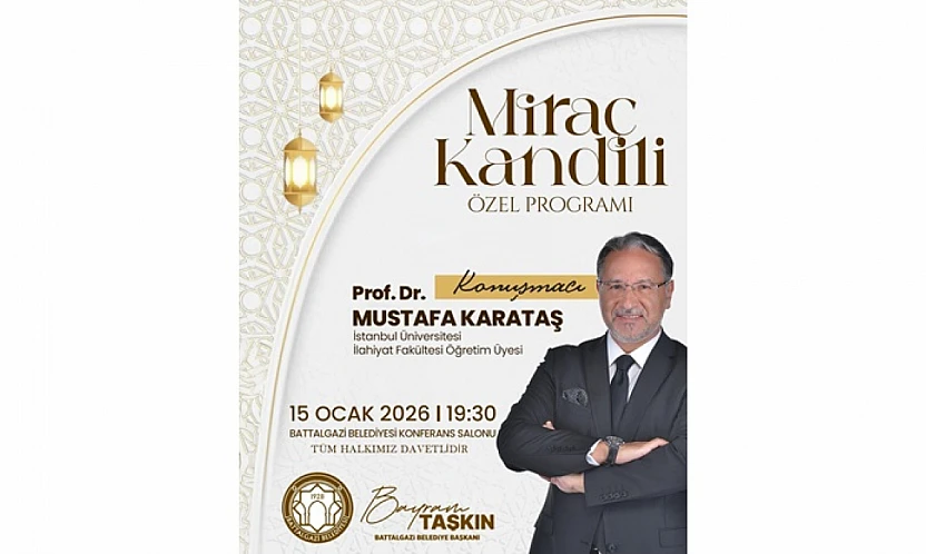 Battalgazi Belediyesi'nden Miraç Kandili'ne Anlamlı Program