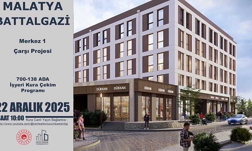 Battalgazi'de İş Yeri ve Konutlar İçin Kura Çekimi Yapılacak