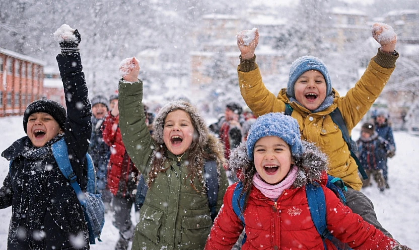 Buzlanma Nedeniyle 5 İlçede Taşımalı Eğitim Askıya Alındı