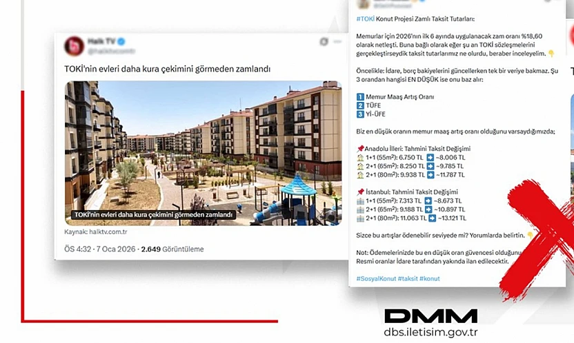 DMM'den '500 Bin Sosyal Konut' İddialarına Yalanlama