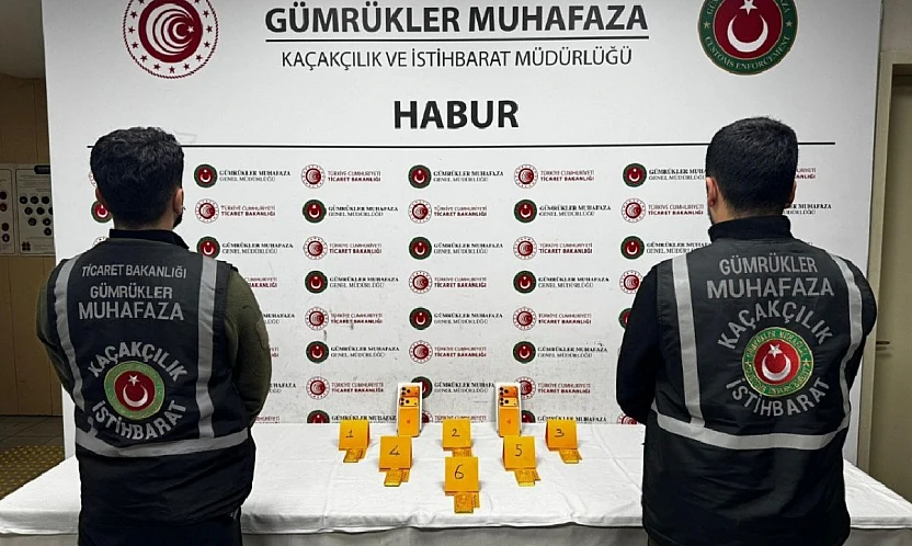 Habur'da 297 Milyon Liralık Altın Kaçakçılığı Önlenmiş Oldu