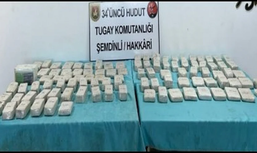 Hudut Birliklerinden Uyuşturucuya Geçit Yok: 102 Kilo Uyuşturucu Madde Ele Geçirildi