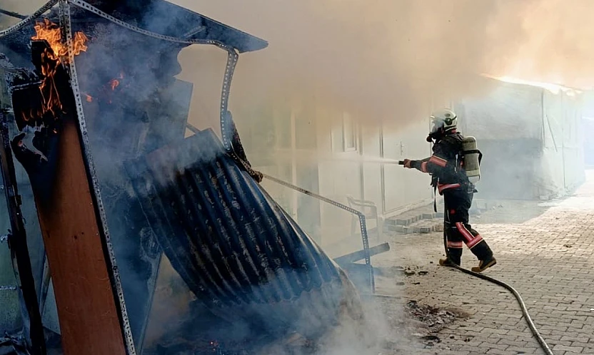 İtfaiye Ekiplerinden Zamanında Müdahale