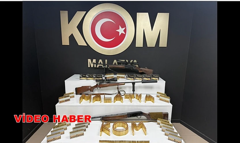 Malatya'da Kaçak Silahlanmaya Darbe: 838 Fişek ve Silahlar Yakalandı