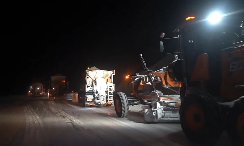 Malatya'da Kar Engeli: Bazı Yollarda Kontrollü Ulaşım