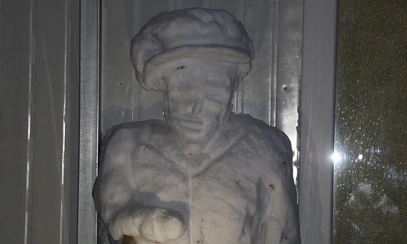 Malatya'da Kardan Heykel Merak Uyandırdı