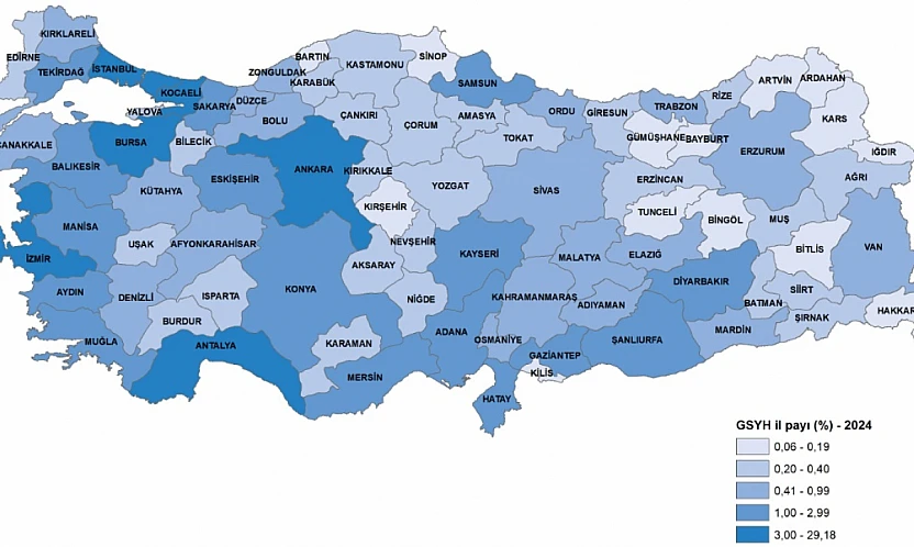 Malatya'da Kişi Başına GSYH 365 Bin 880 TL Oldu