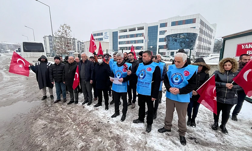 Malatya'da Türk Büro-Sen'den Basın Açıklaması: 'Şiddet Kronikleşti, Önlem Şart'