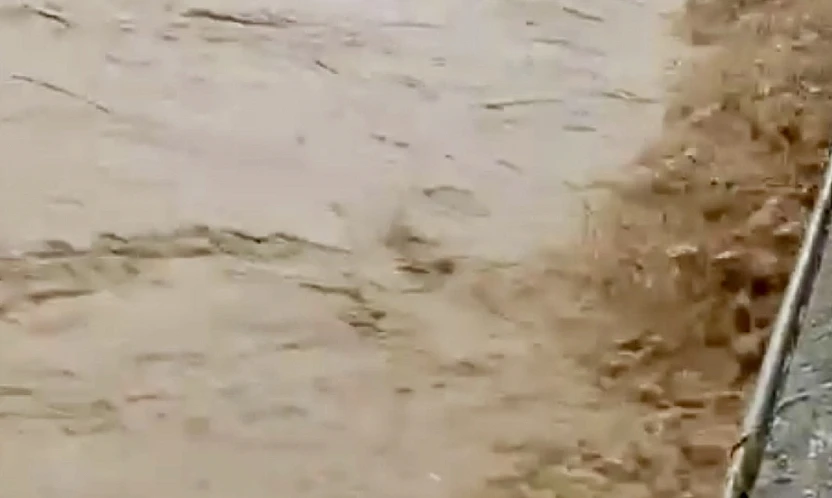 Malatya'da Yağış Dereleri Taşma Noktasına Getirdi