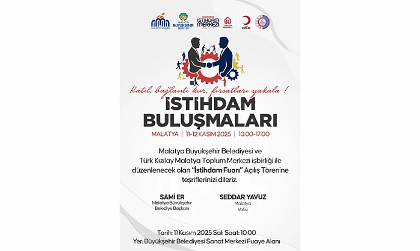Malatyalılar İçin İş Fırsatı: İstihdam Buluşmaları 11 Kasım'da
