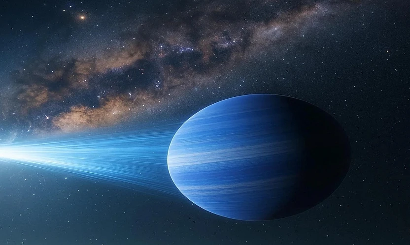 Satürn kütlesinde serseri gezegen galaksiye savruldu