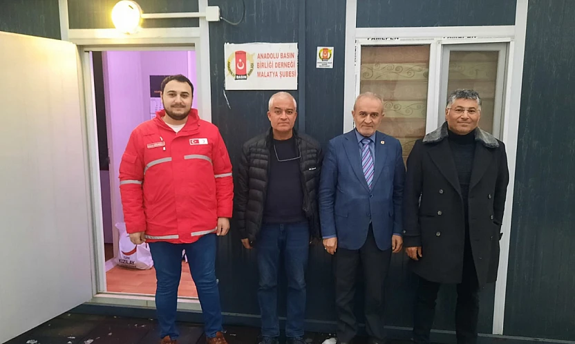 Türk Kızılay Yeşilyurt Şube Başkanı Tevfik Gören'den Anadolu Basın Birliği Malatya Şubesine Ziyaret